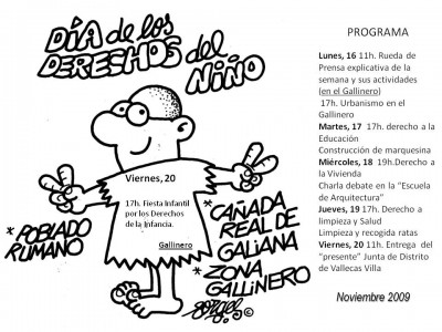 Programa Semana Visibilización Gallinero Cañada 2009