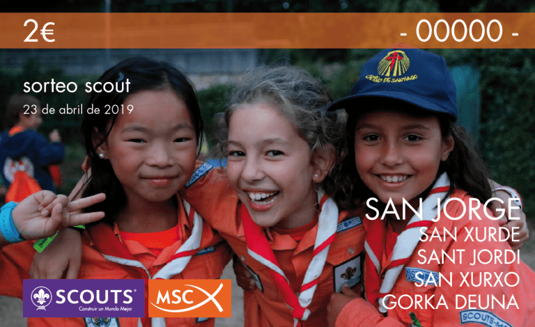 Mesa informativa de Scouts de Madrid – MSC en Plaza de Felipe II